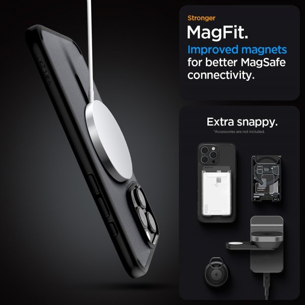 Spigen iPhone 16 Pro Deksel Ultra Hybrid MagFit Frost Black