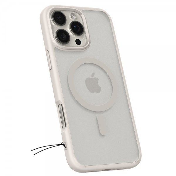 Spigen iPhone 16 Pro Deksel Ultra Hybrid MagFit Frost Natural Titanium