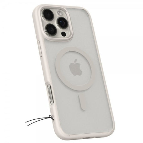 Spigen iPhone 16 Pro Deksel Ultra Hybrid MagFit Frost Natural Titanium
