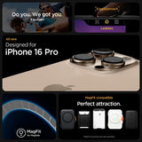 Spigen iPhone 16 Pro Deksel Ultra Hybrid MagFit Frost Natural Titanium