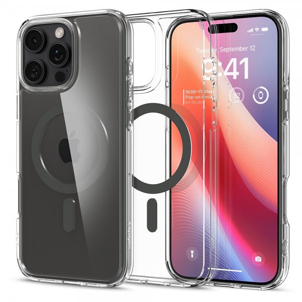 Spigen iPhone 16 Pro Deksel Ultra Hybrid MagFit Graphite