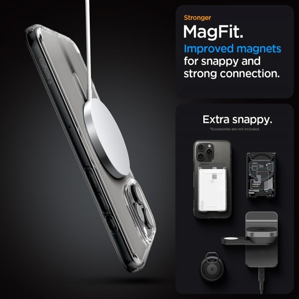 Spigen iPhone 16 Pro Deksel Ultra Hybrid MagFit Graphite