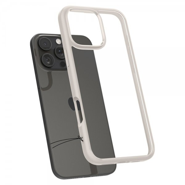 Spigen iPhone 16 Pro Deksel Ultra Hybrid Natural Titanium