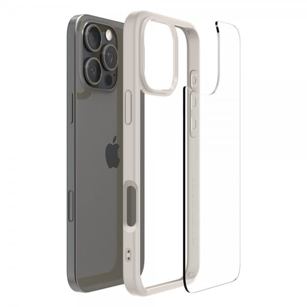 Spigen iPhone 16 Pro Deksel Ultra Hybrid Natural Titanium