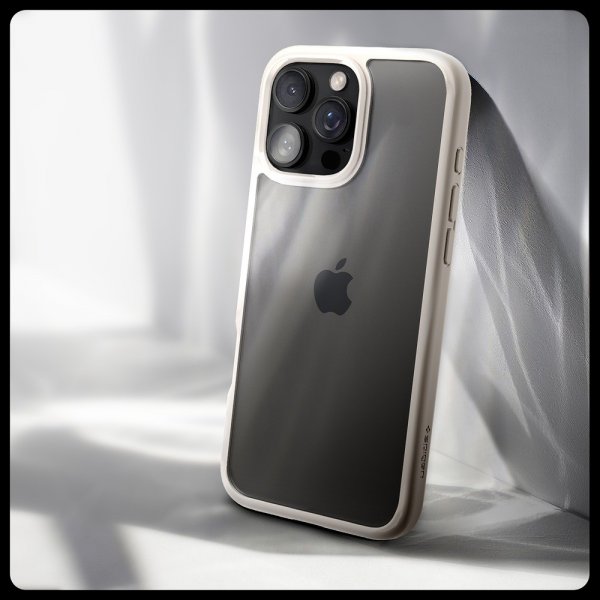 Spigen iPhone 16 Pro Deksel Ultra Hybrid Natural Titanium