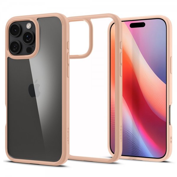 Spigen iPhone 16 Pro Deksel Ultra Hybrid Rose Titanium
