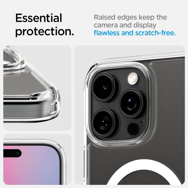 Spigen iPhone 16 Pro Deksel Ultra Hybrid T MagFit Clear White