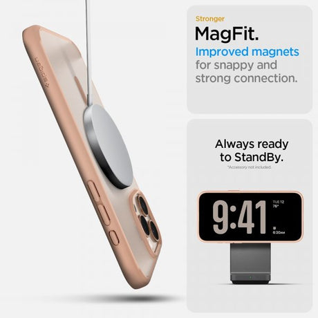 Spigen iPhone 16 Pro Deksel Ultra Hybrid T MagFit Frost Rose Titanium