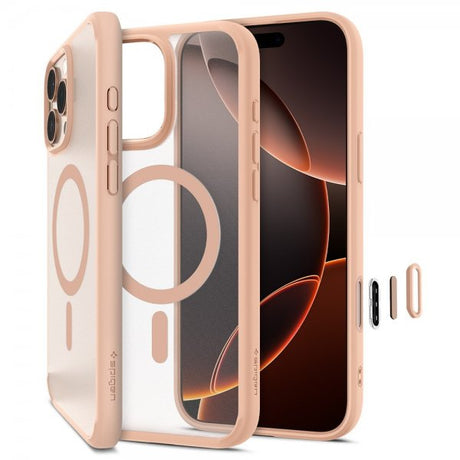 Spigen iPhone 16 Pro Deksel Ultra Hybrid T MagFit Frost Rose Titanium