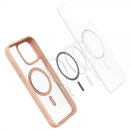 Spigen iPhone 16 Pro Deksel Ultra Hybrid T MagFit Frost Rose Titanium