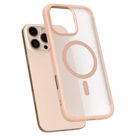 Spigen iPhone 16 Pro Deksel Ultra Hybrid T MagFit Frost Rose Titanium