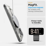Spigen iPhone 16 Pro Deksel Ultra Hybrid Zero One MagFit Natural Titanium
