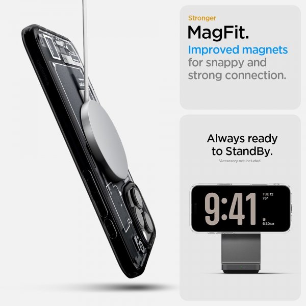 Spigen iPhone 16 Pro Deksel Ultra Hybrid Zero One MagFit Svart