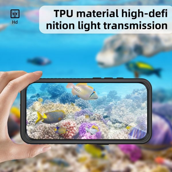 Redpepper iPhone 16 Pro Deksel Vanntett IP68 Svart