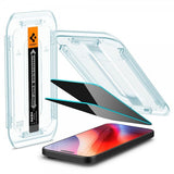 Spigen iPhone 16 Pro/iPhone 17/17 Pro Skjermbeskytter GLAS.tR EZ Fit Privacy 2-pakning