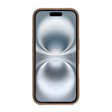 Rvelon iPhone 16 Deksel Roterbart Stativ Brun
