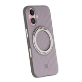 Rvelon iPhone 16 Deksel Roterbart Stativ Grå