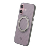 Rvelon iPhone 16 Deksel Roterbart Stativ Grå