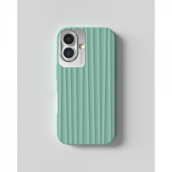 Nudient iPhone 16 Deksel Bold MagSafe Opal Turquoise