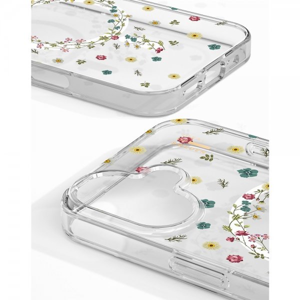 Ideal of Sweden iPhone 16 Deksel Clear Case MagSafe Petite Floral