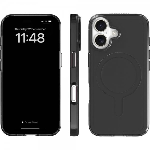 agood company iPhone 16 Deksel CLRPRTCT Tonet Svart
