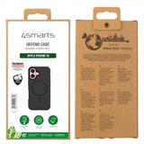 4smarts iPhone 16 Deksel Defend Etui Ultimag Svart