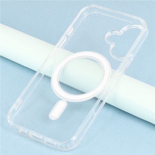 Nordic Covers iPhone 16 Deksel Feather Series MagSafe Transparent