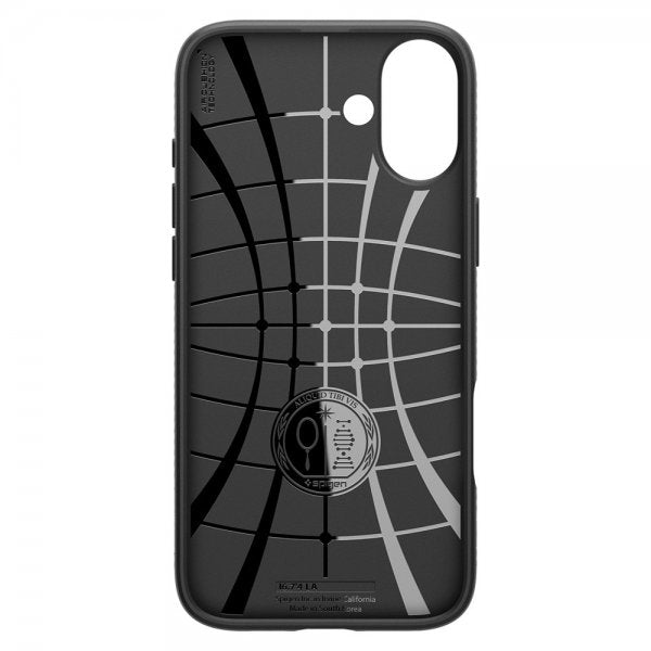 Spigen iPhone 16 Deksel Liquid Air Matte Black