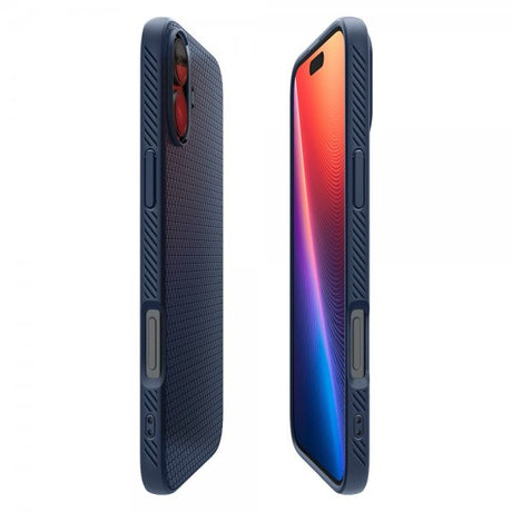 Spigen iPhone 16 Deksel Liquid Air Navy Blue