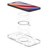 Spigen iPhone 16 Deksel Liquid Crystal MagFit Crystal Clear
