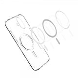 Spigen iPhone 16 Deksel Liquid Crystal MagFit Crystal Clear