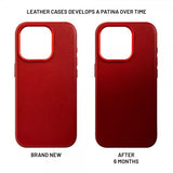 Fixed iPhone 16 Deksel MagLeather Rød