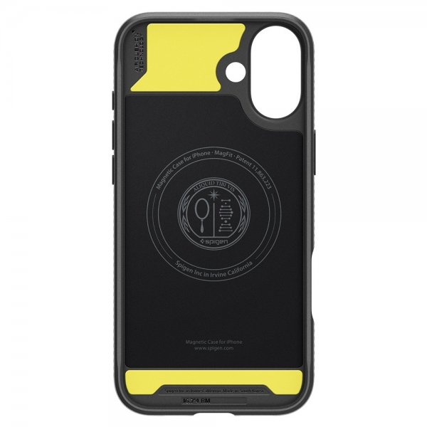 Spigen iPhone 16 Deksel Rugged Armor MagFit Matte Black