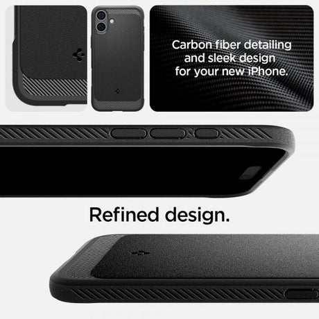 Spigen iPhone 16 Deksel Rugged Armor MagFit Matte Black