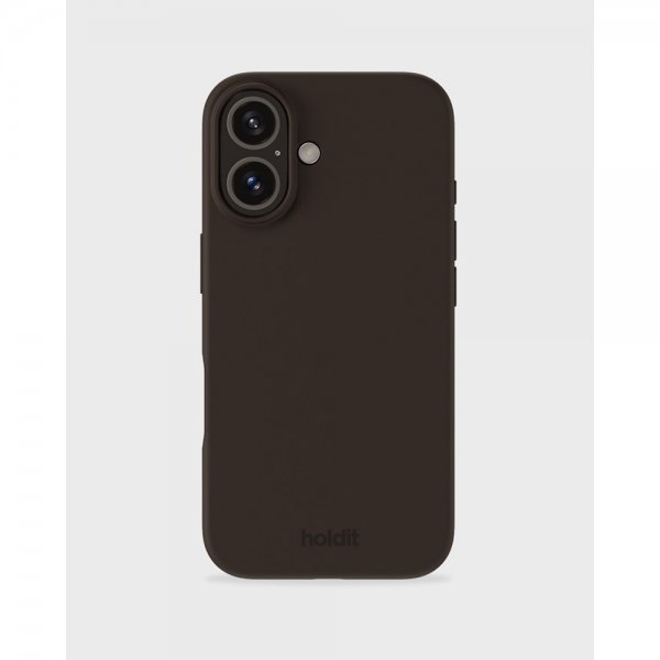 holdit iPhone 16 Deksel Silikon Chocolate