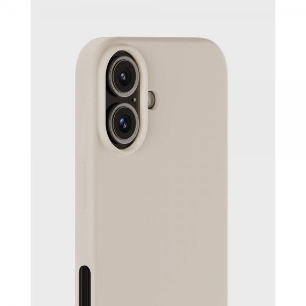 holdit iPhone 16 Deksel Silikon Light Beige