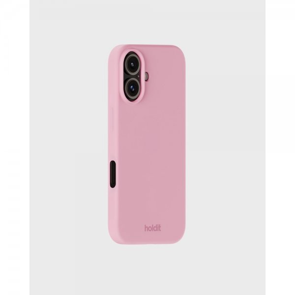 holdit iPhone 16 Deksel Silikon Rosa