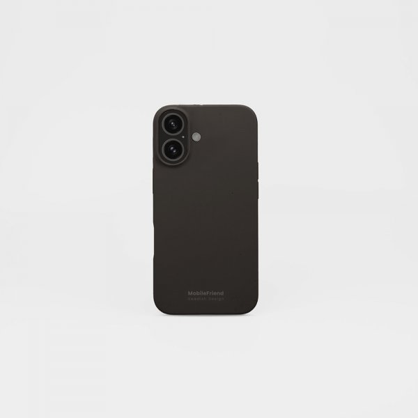 MobileFriend iPhone 16 Deksel Silikon Svart
