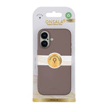 Onsala iPhone 16 Deksel Silicone Touch Chocolate