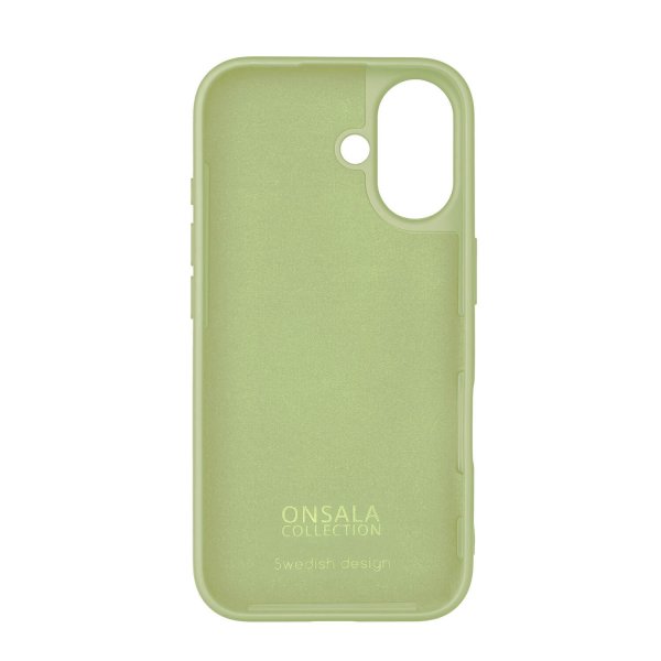 Onsala iPhone 16 Deksel Silicone Touch Lime