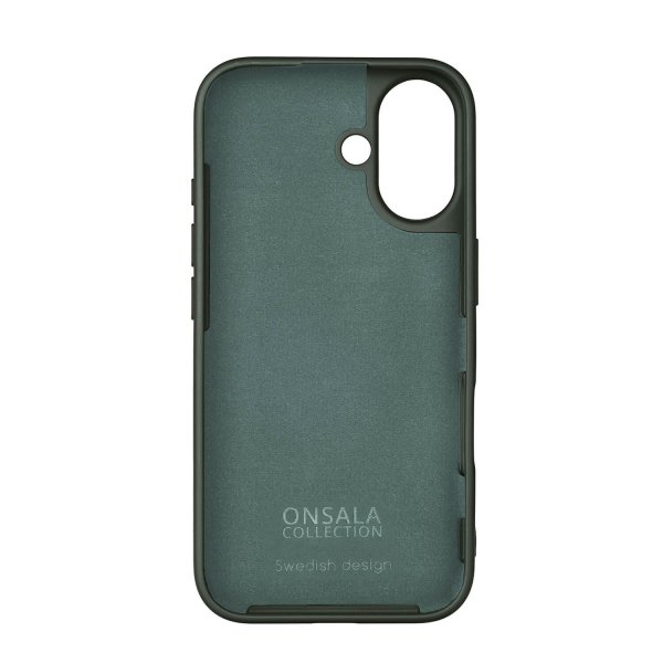 Onsala iPhone 16 Deksel Silicone Touch Olive Green