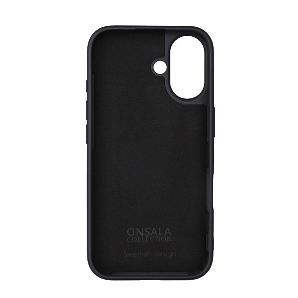 Onsala iPhone 16 Deksel Silicone Touch Svart