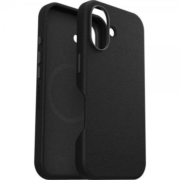 Otterbox iPhone 16 Deksel Symmetry Cactus Leather MagSafe Noir Ash