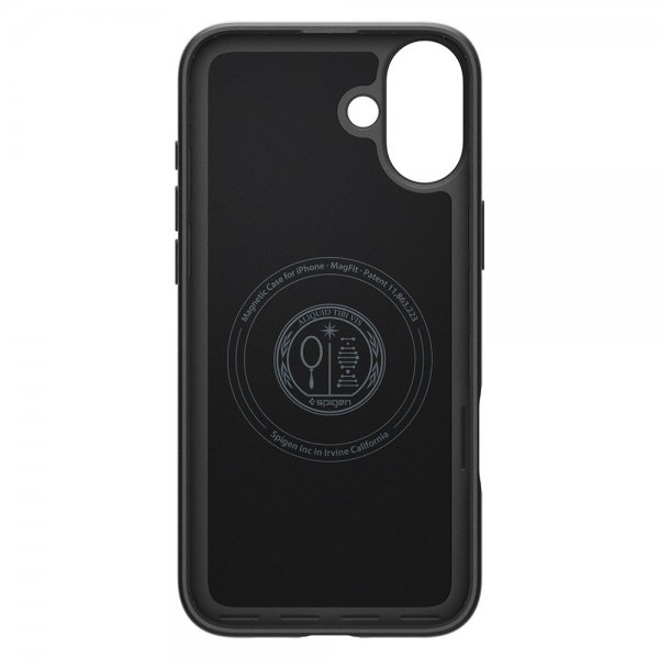 Spigen iPhone 16 Deksel Thin Fit MagFit Svart