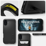 Spigen iPhone 16 Deksel Tough Armor MagFit Svart
