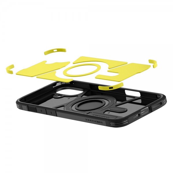 Spigen iPhone 16 Deksel Tough Armor MagFit Svart