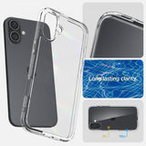 Spigen iPhone 16 Deksel Ultra Hybrid Crystal Clear