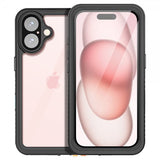 Redpepper iPhone 16 Deksel Vanntett IP68 Svart