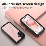 Redpepper iPhone 16 Deksel Vanntett IP68 Svart
