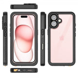 Redpepper iPhone 16 Deksel Vanntett IP68 Svart
